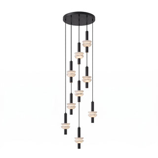 Marlen Stacked Stone Alabaster Chandelier