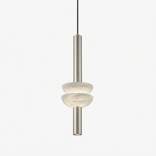 Marlen Stacked Stone Alabaster Chandelier