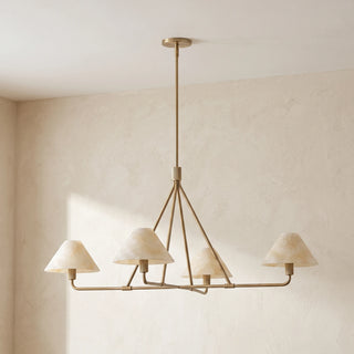 Marlowe Alabaster Cone Shade Chandelier