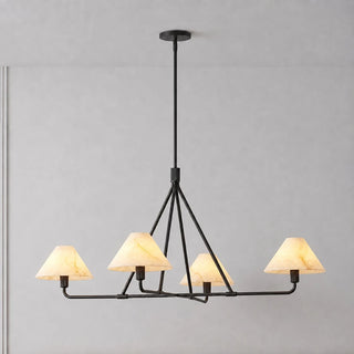 Marlowe Alabaster Cone Shade Chandelier