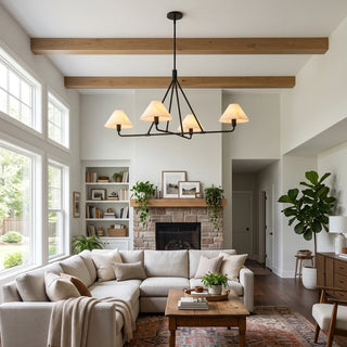 Marlowe Alabaster Cone Shade Chandelier