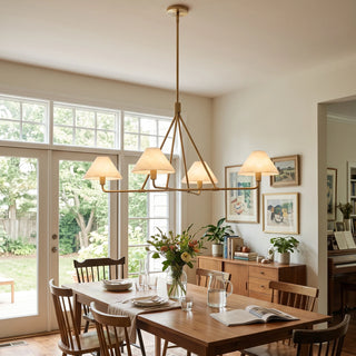 Marlowe Alabaster Cone Shade Chandelier