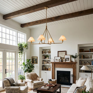 Marlowe Alabaster Cone Shade Chandelier