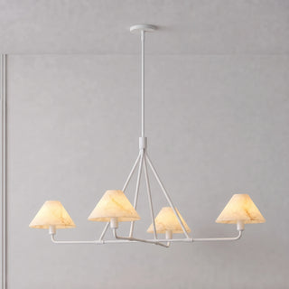 Marlowe Alabaster Cone Shade Chandelier