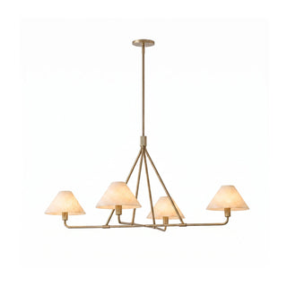 Marlowe Alabaster Cone Shade Chandelier