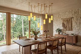 Marlowe Stacked Alabaster Chain Chandelier