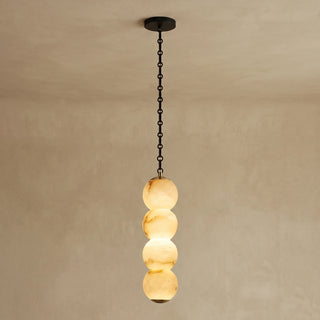 Marlowe Stacked Alabaster Chain Chandelier