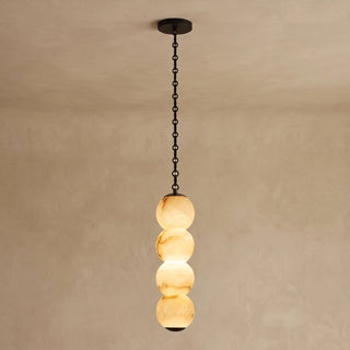 Marlowe Stacked Alabaster Chain Chandelier