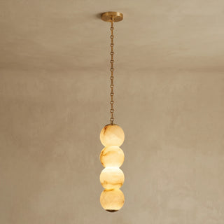 Marlowe Stacked Alabaster Chain Chandelier
