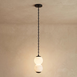 Marlowe Stacked Alabaster Chain Chandelier