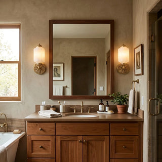 Medallion Alabaster Wall Sconce