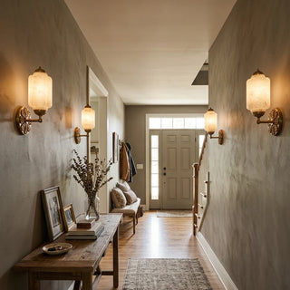 Medallion Alabaster Wall Sconce