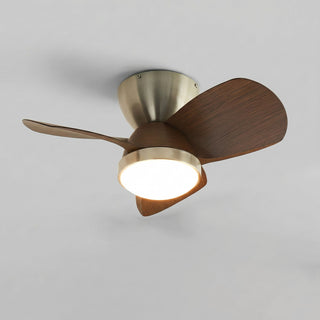 Minimalist Miroter Ceiling Fan Light