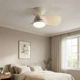 Minimalist Miroter Ceiling Fan Light