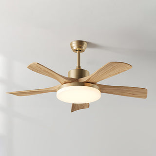 Minimalist Nordic Wooden Ceiling Fan Light