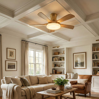 Minimalist Nordic Wooden Ceiling Fan Light