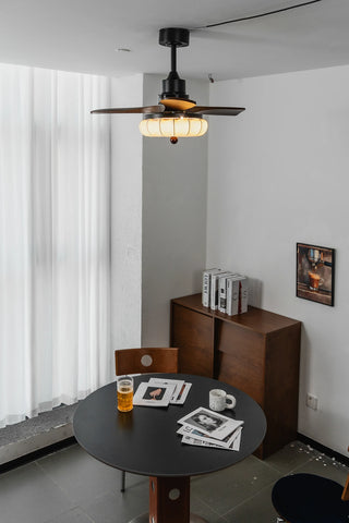 Modern Elira Flower Fabric Ceiling Fan Lights