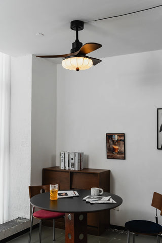 Modern Elira Flower Fabric Ceiling Fan Lights