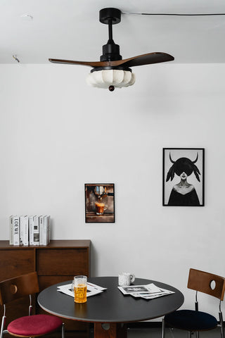 Modern Elira Flower Fabric Ceiling Fan Lights