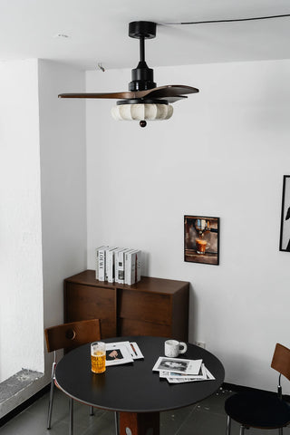 Modern Elira Flower Fabric Ceiling Fan Lights