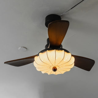 Modern Elira Flower Fabric Ceiling Fan Lights