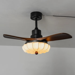 Modern Elira Flower Fabric Ceiling Fan Lights
