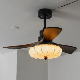 Modern Elira Flower Fabric Ceiling Fan Lights
