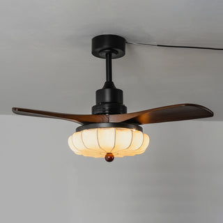 Modern Elira Flower Fabric Ceiling Fan Lights
