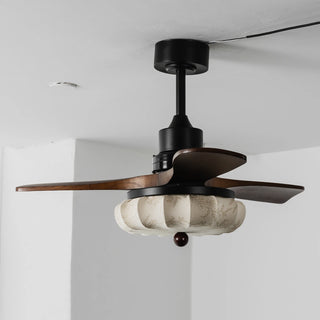 Modern Elira Flower Fabric Ceiling Fan Lights