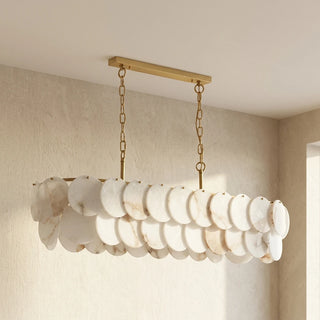 Modern Luxury Round Alabaste Chandelier