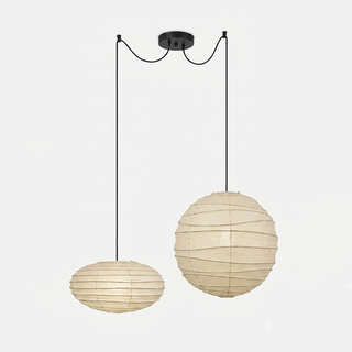 Mulberry Paper Adjustable Modular Pendant Light