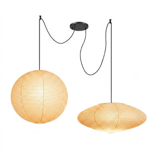 Mulberry Paper Adjustable Modular Pendant Light