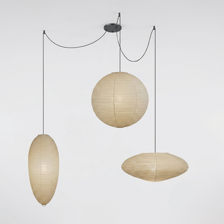 Mulberry Paper Adjustable Modular Pendant Light
