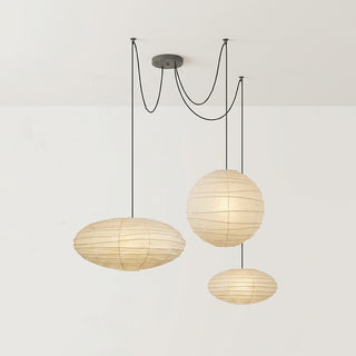 Mulberry Paper Adjustable Modular Pendant Light