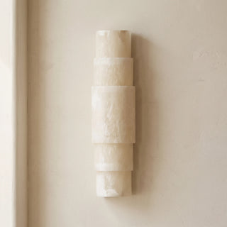 Multi Layer Stacked Alabaster Wall Lamp