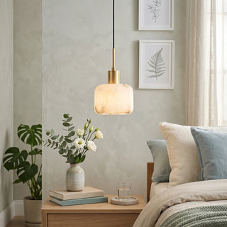Natural Alabaster Small Pendant Light