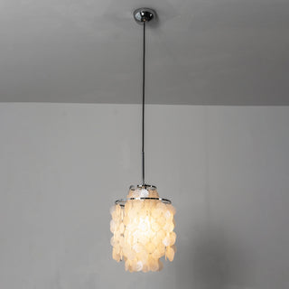 Natural Tiered Capiz Shell Chandelier