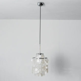 Natural Tiered Capiz Shell Chandelier