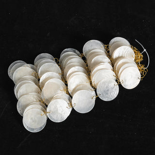 Natural Tiered Capiz Shell Chandelier