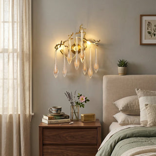 Nature-Inspired Tree Teardrop Wall Lamp