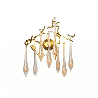 Nature-Inspired Tree Teardrop Wall Lamp