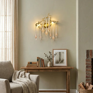 Nature-Inspired Tree Teardrop Wall Lamp