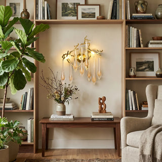 Nature-Inspired Tree Teardrop Wall Lamp
