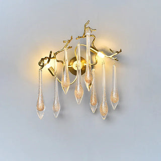 Nature-Inspired Tree Teardrop Wall Lamp