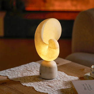 Nerida Spiral Shell Alabaster Table Lamp
