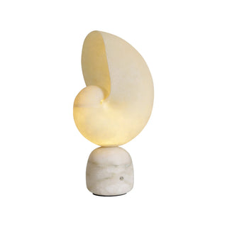 Nerida Spiral Shell Alabaster Table Lamp