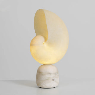 Nerida Spiral Shell Alabaster Table Lamp