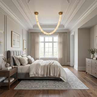 Liora Beaded Alabaster Swag Chandelier