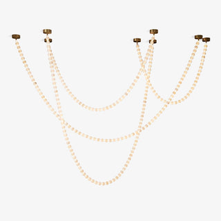 Liora Beaded Alabaster Swag Chandelier