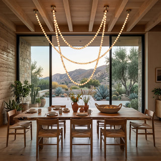 Liora Beaded Alabaster Swag Chandelier